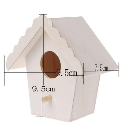 Outdoor Hanging Wooden Birdhouse for Garden Decor by HitMyNeed