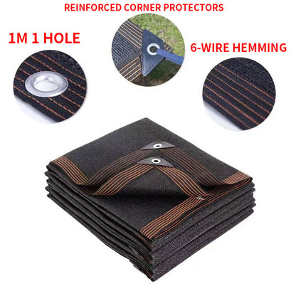 Outdoor HDPE Waterproof UV Shade Net Awning black 3x8m by HitMyNeed