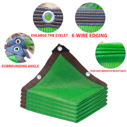 Outdoor HDPE Waterproof UV Shade Net Awning green 3x8m by HitMyNeed