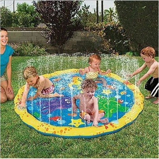 Outdoor Inflatable Water Sprinkler Play Mat 100cm by HitMyNeed