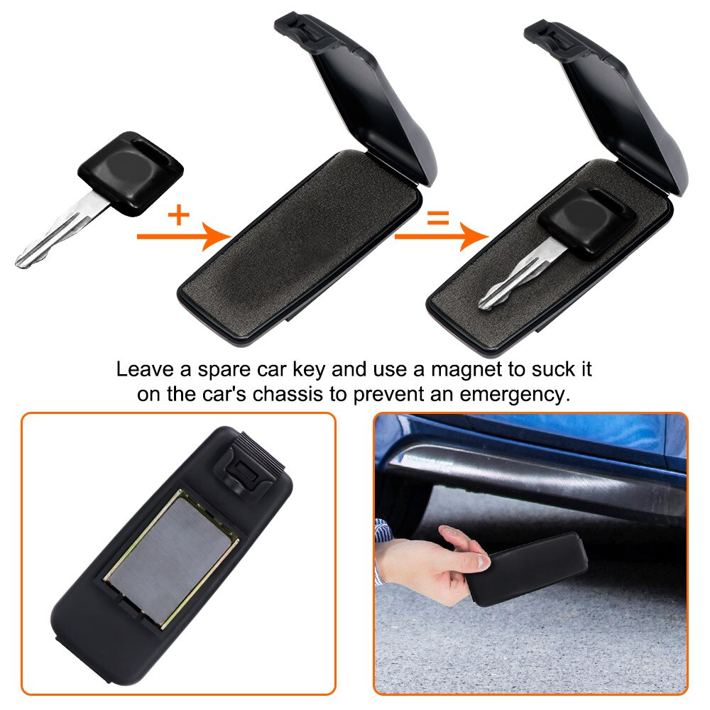 Outdoor Magnetic Car Key Holder with Lock by HitMyNeed