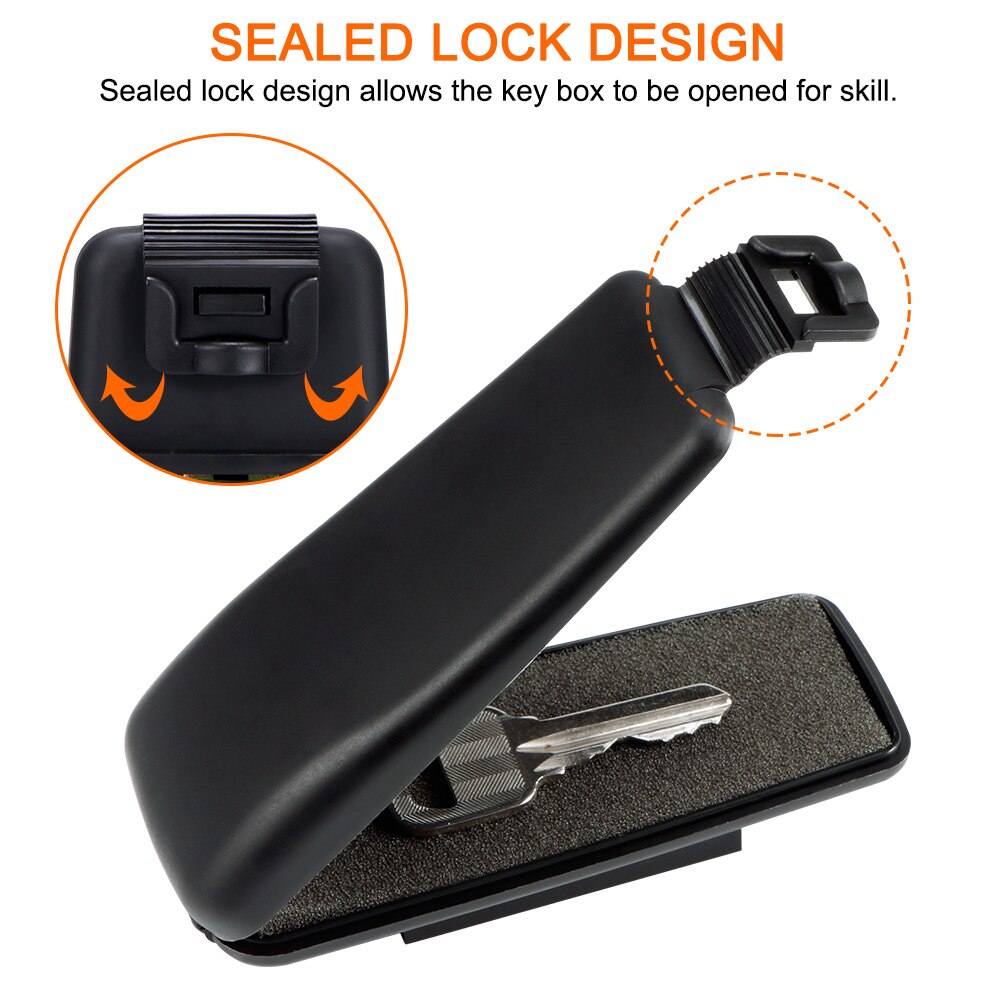 Outdoor Magnetic Car Key Holder with Lock by HitMyNeed