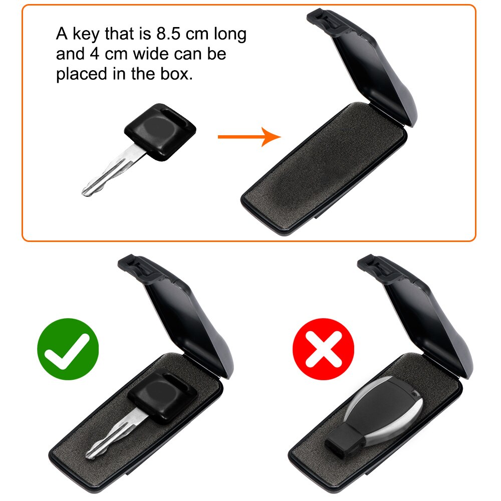 Outdoor Magnetic Car Key Holder with Lock by HitMyNeed