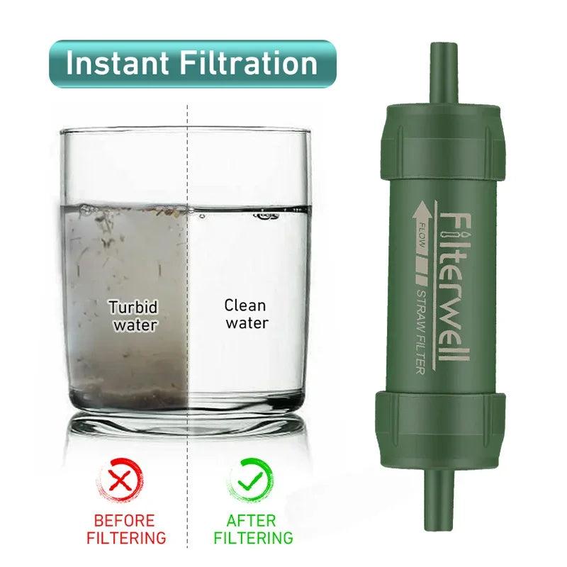 Outdoor Mini Water Filter Straw for Emergency Use by HitMyNeed