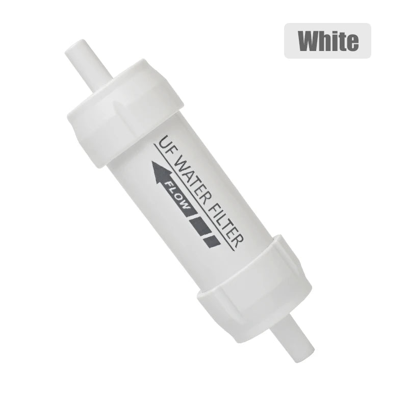Outdoor Mini Water Filter Straw for Emergency Use white by HitMyNeed
