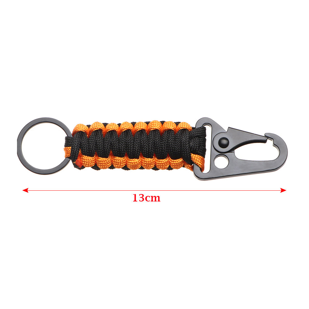 Outdoor Paracord Keychain Carabiner with Bottle Opener by HitMyNeed