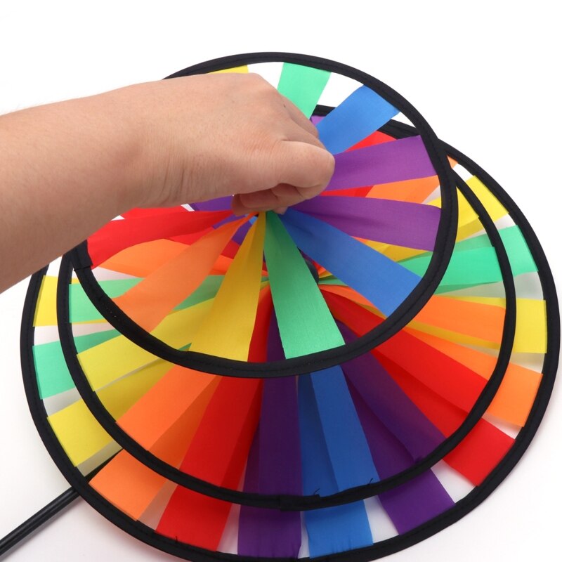 Outdoor Rainbow Wind Spinner Garden Decoration by HitMyNeed
