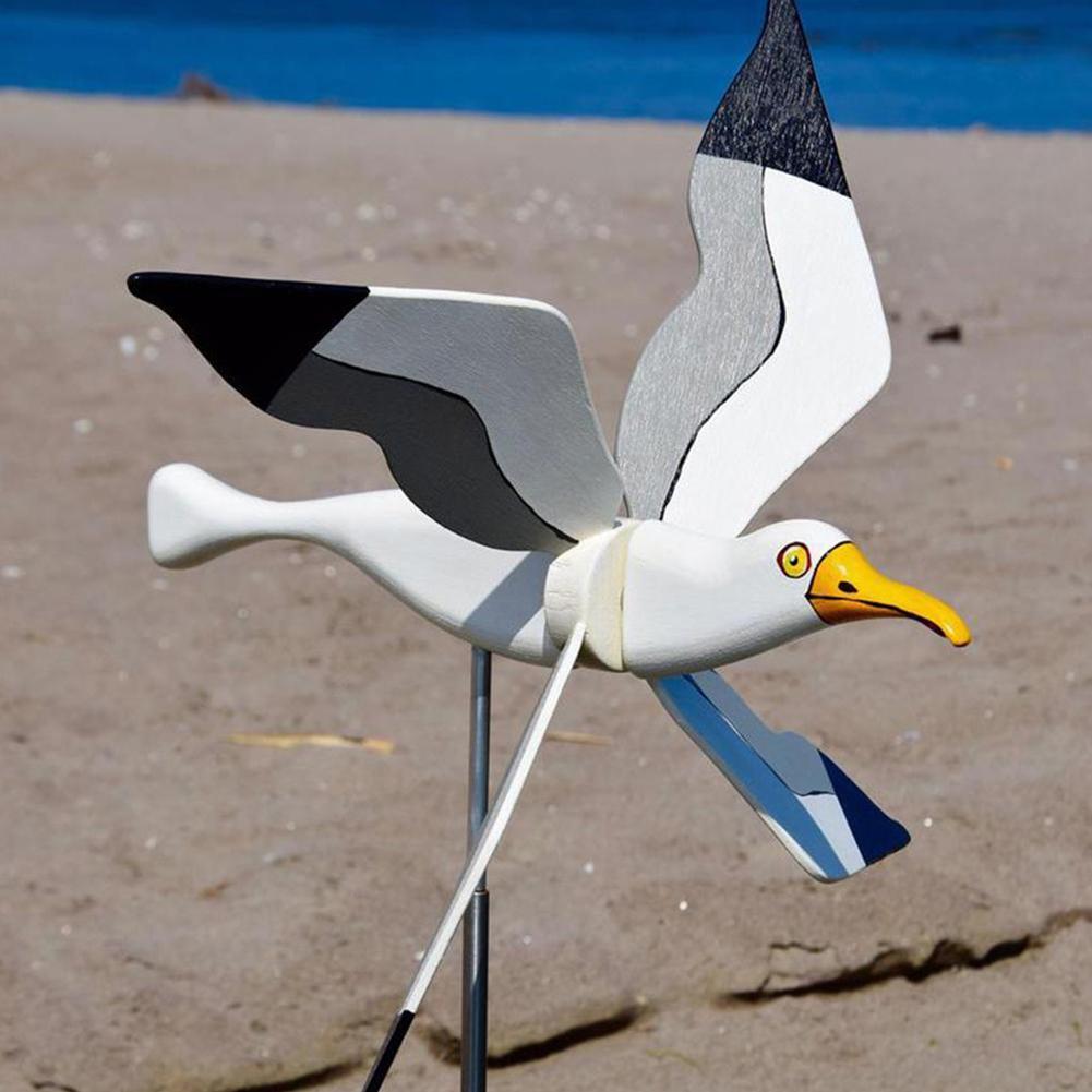 Outdoor Seagull Bird Wind Spinner Garden Decor by HitMyNeed