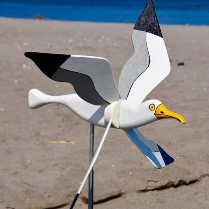 Outdoor Seagull Bird Wind Spinner Garden Decor by HitMyNeed