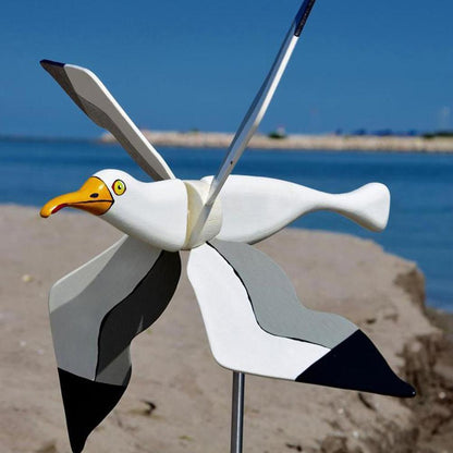 Outdoor Seagull Bird Wind Spinner Garden Decor by HitMyNeed
