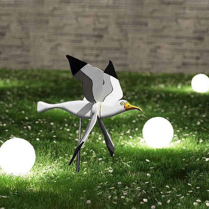 Outdoor Seagull Bird Wind Spinner Garden Decor by HitMyNeed