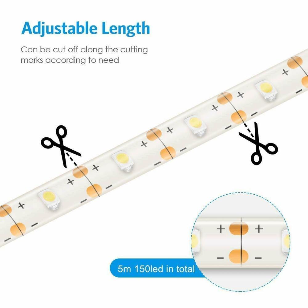 Outdoor Solar RGB LED Light Strip 5m IP65 by HitMyNeed