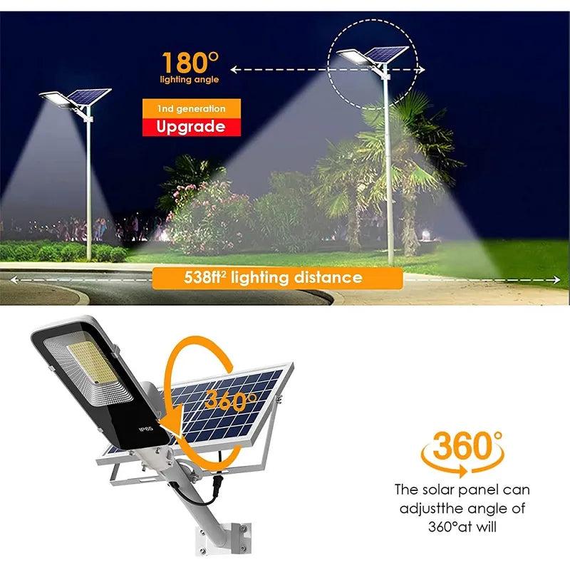 Outdoor Solar Street Light 350/120 LED 6500K IP65 by HitMyNeed