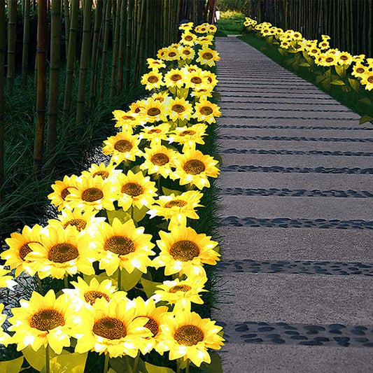Outdoor Solar Sunflower Garden Stake Light by HitMyNeed