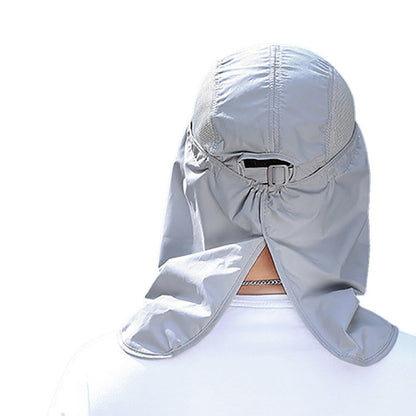 Outdoor Sun Visor Hat with UV Face & Neck Cover by HitMyNeed