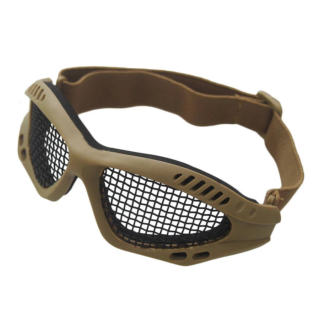 Outdoor Tactical Airsoft & Paintball Safety Goggles gw-tan by HitMyNeed