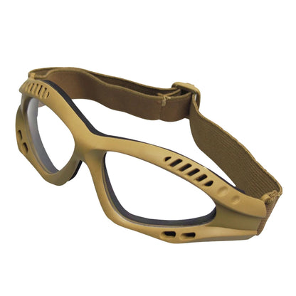 Outdoor Tactical Airsoft & Paintball Safety Goggles tm-tan by HitMyNeed