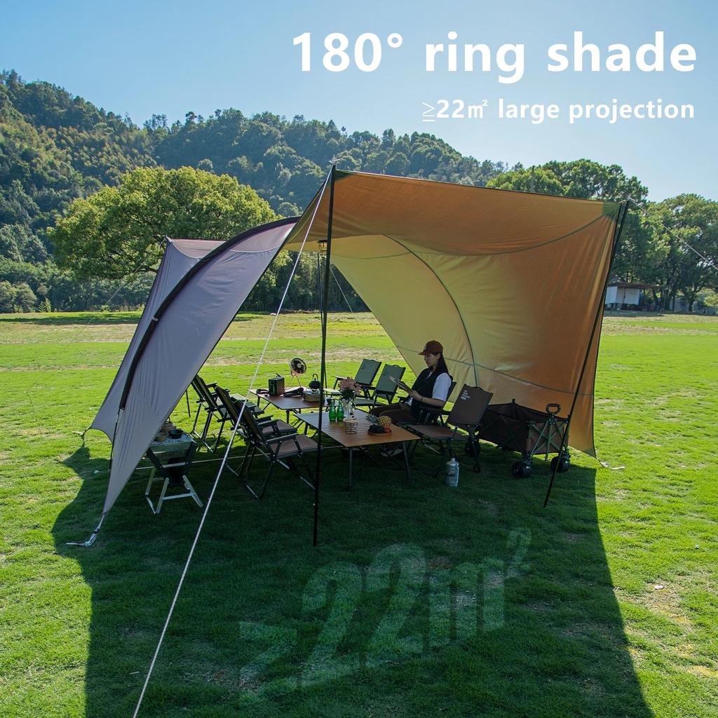 Outdoor Tunnel Camping Canopy Sun & Rain Shelter by HitMyNeed