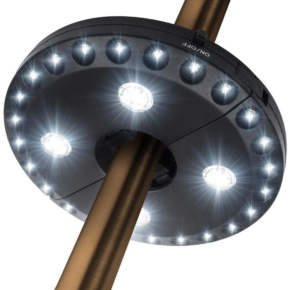 Outdoor Umbrella Pole Light with Hook, 3 Modes by HitMyNeed