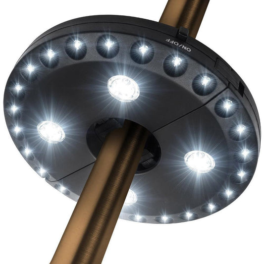 Outdoor Umbrella Pole Light with Hook, 3 Modes by HitMyNeed