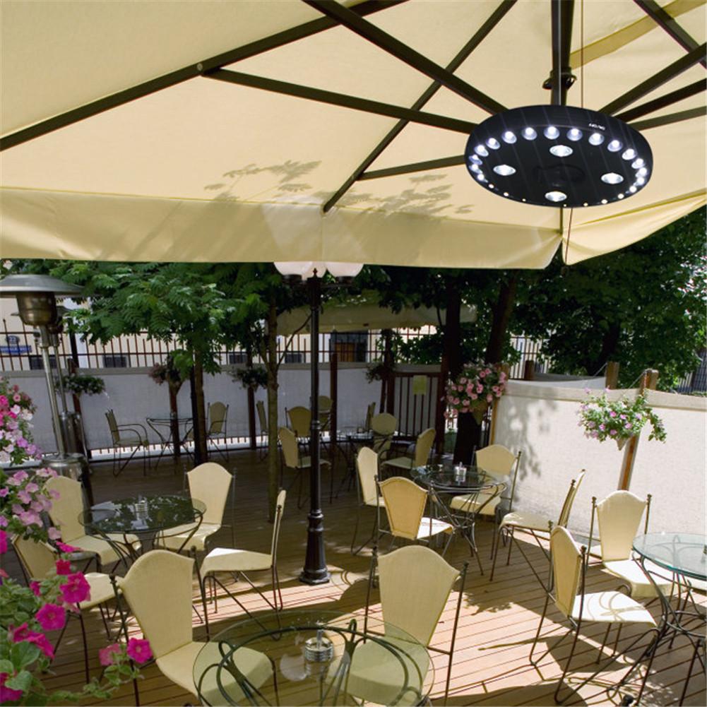 Outdoor Umbrella Pole Light with Hook, 3 Modes by HitMyNeed