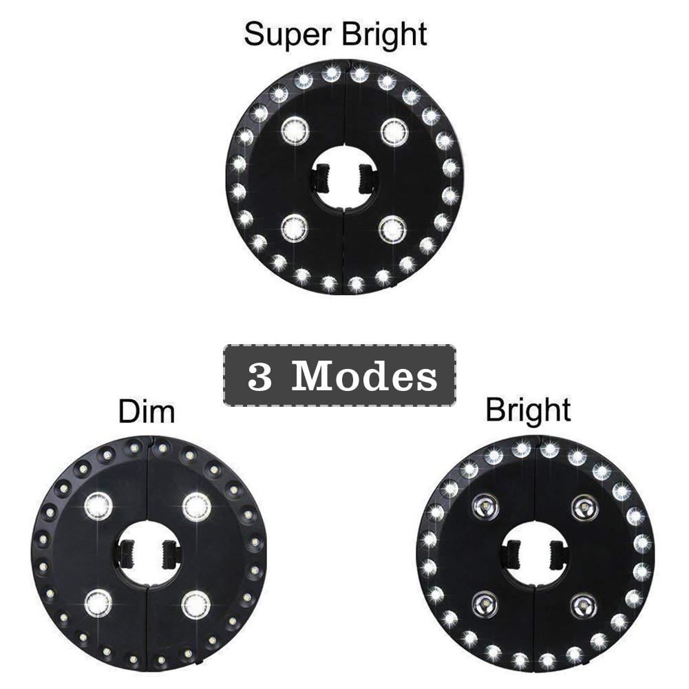 Outdoor Umbrella Pole Light with Hook, 3 Modes by HitMyNeed