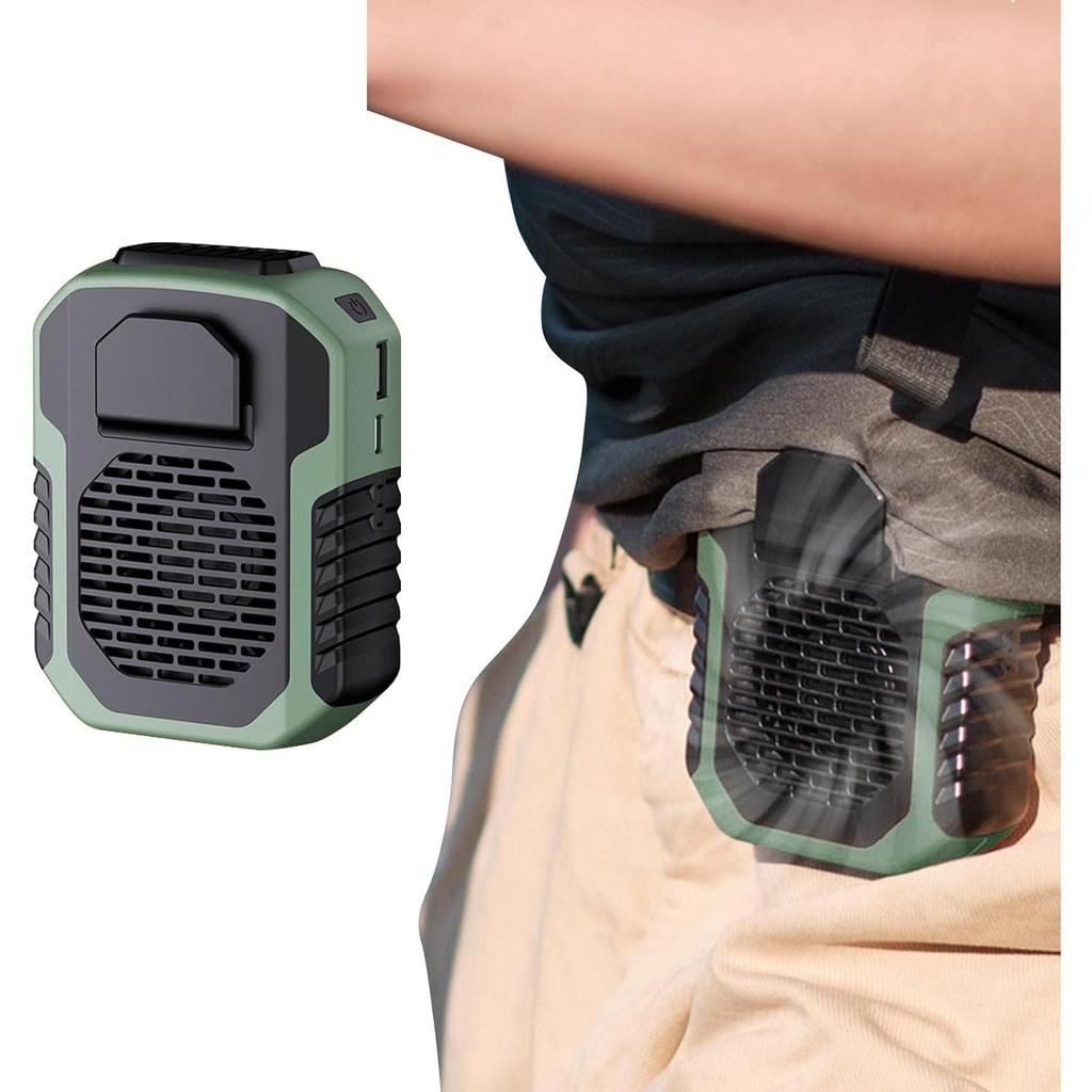 Outdoor Waist & Neck Bladeless Fan with Power Bank by HitMyNeed