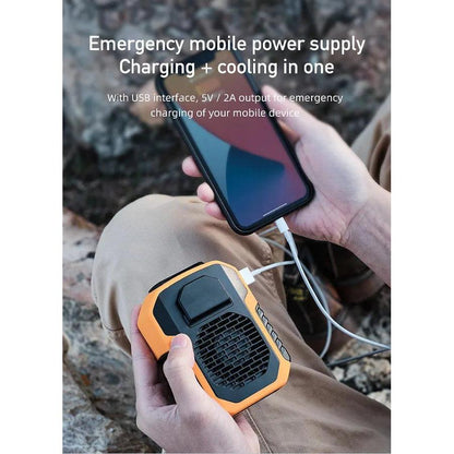 Outdoor Waist & Neck Bladeless Fan with Power Bank by HitMyNeed