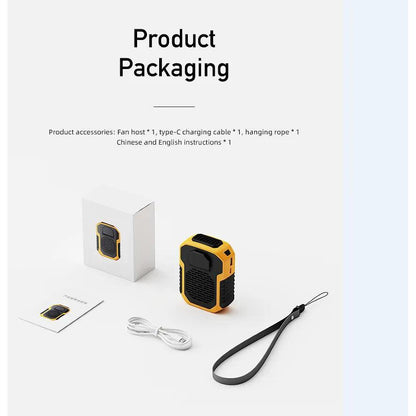 Outdoor Waist & Neck Bladeless Fan with Power Bank by HitMyNeed