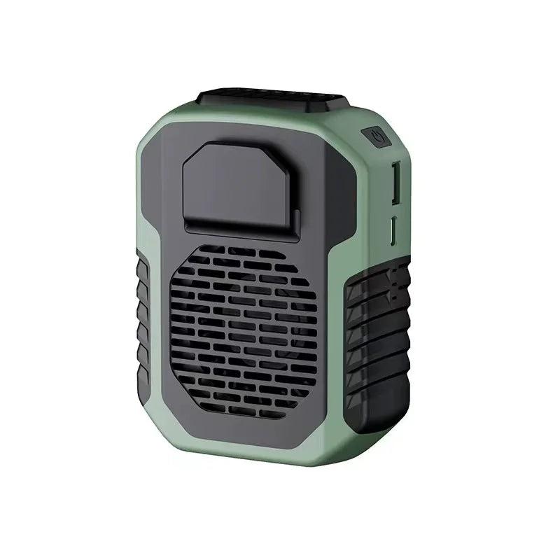 Outdoor Waist & Neck Bladeless Fan with Power Bank green by HitMyNeed