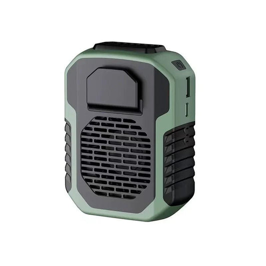 Outdoor Waist & Neck Bladeless Fan with Power Bank green by HitMyNeed