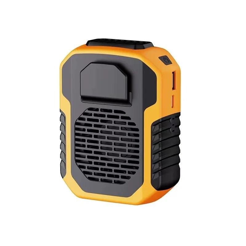 Outdoor Waist & Neck Bladeless Fan with Power Bank orange by HitMyNeed