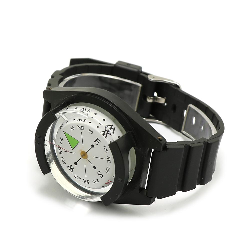 Outdoor Waterproof Wrist Compass with Silicone Band by HitMyNeed