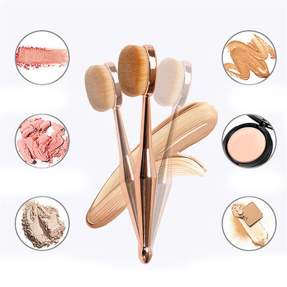 Oval Makeup Brush for Foundation and Blending by HitMyNeed