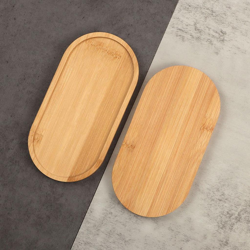Oval Natural Bamboo Soap Dispenser Tray by HitMyNeed