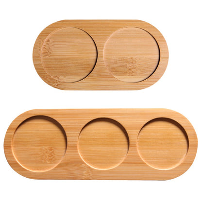 Oval Natural Bamboo Soap Dispenser Tray by HitMyNeed