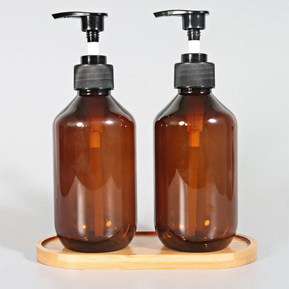 Oval Natural Bamboo Soap Dispenser Tray by HitMyNeed