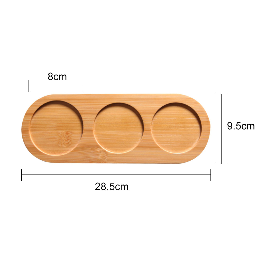 Oval Natural Bamboo Soap Dispenser Tray c by HitMyNeed