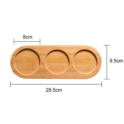 Oval Natural Bamboo Soap Dispenser Tray c by HitMyNeed