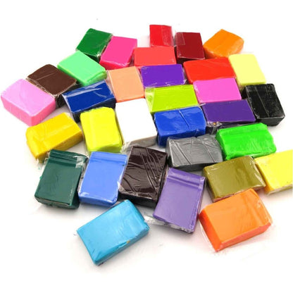 Oven Bake Clay Set, 32 Colors with Sculpting Tools by HitMyNeed