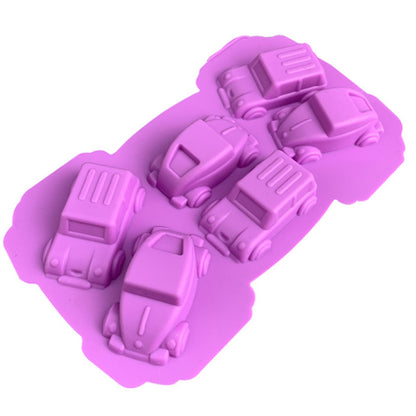 Oven Safe Car Silicone Mold with 6 Cavities by HitMyNeed