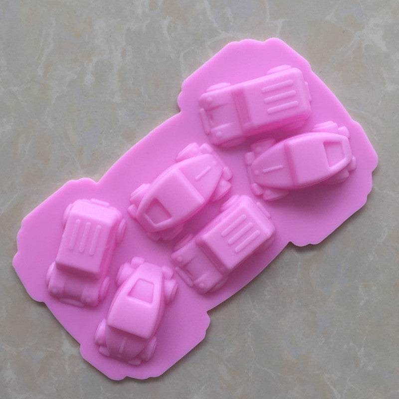 Oven Safe Car Silicone Mold with 6 Cavities by HitMyNeed