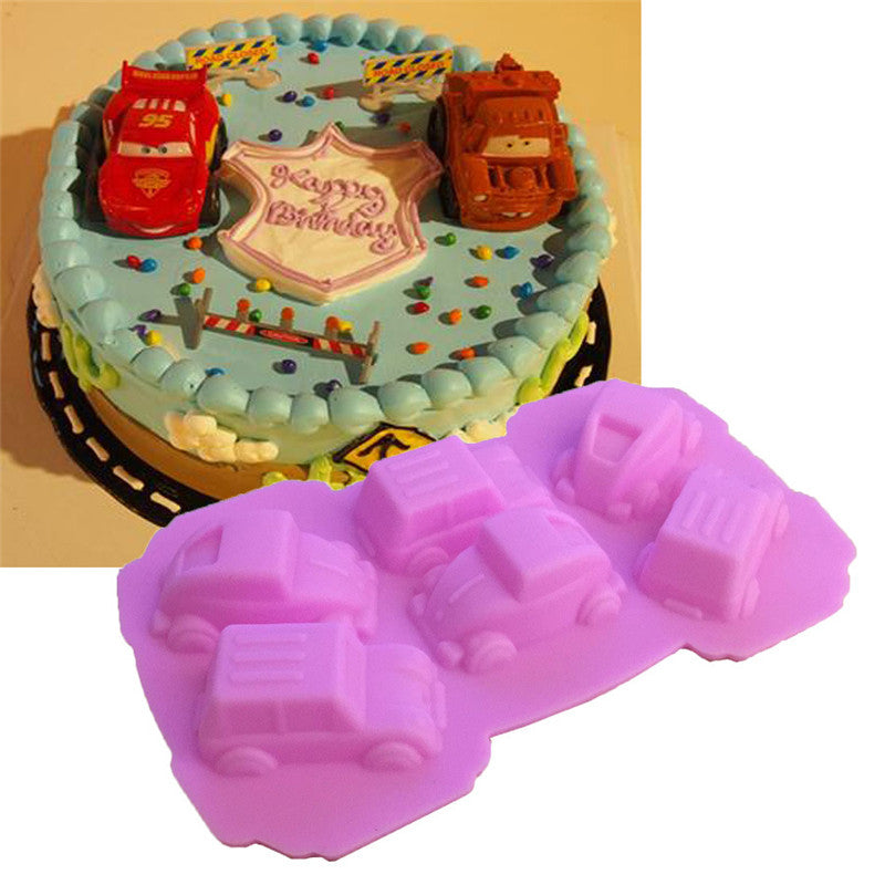 Oven Safe Car Silicone Mold with 6 Cavities by HitMyNeed