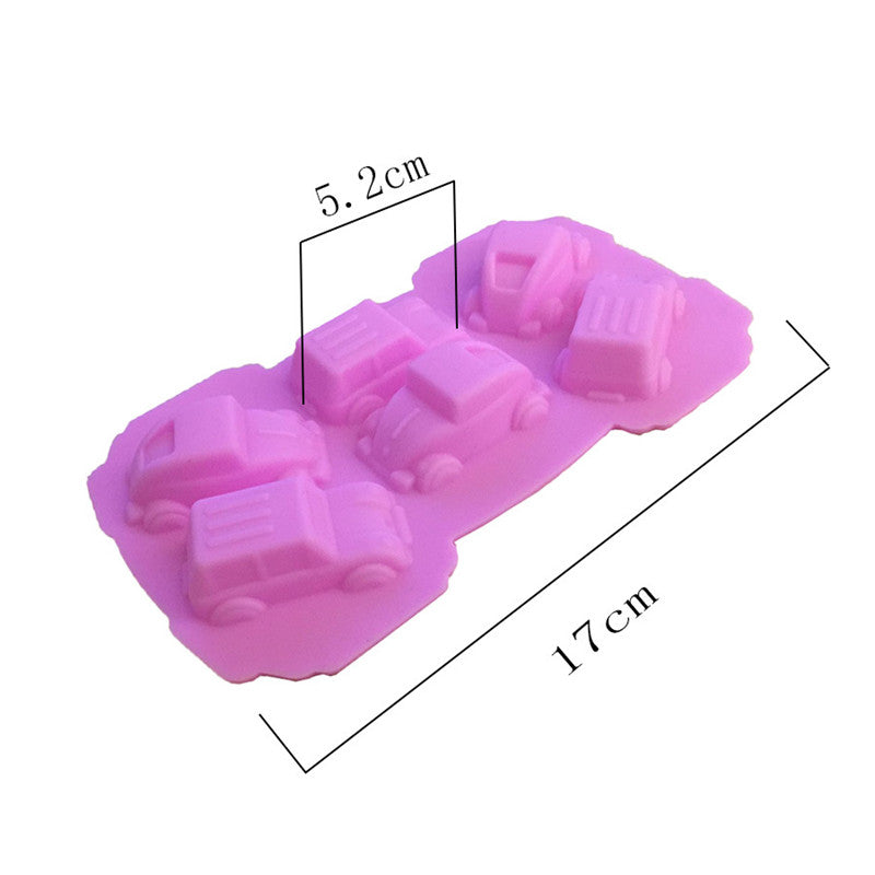 Oven Safe Car Silicone Mold with 6 Cavities by HitMyNeed