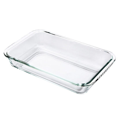 Oven Safe Clear Glass Baking Dish 25.8 x 15.2 cm by HitMyNeed