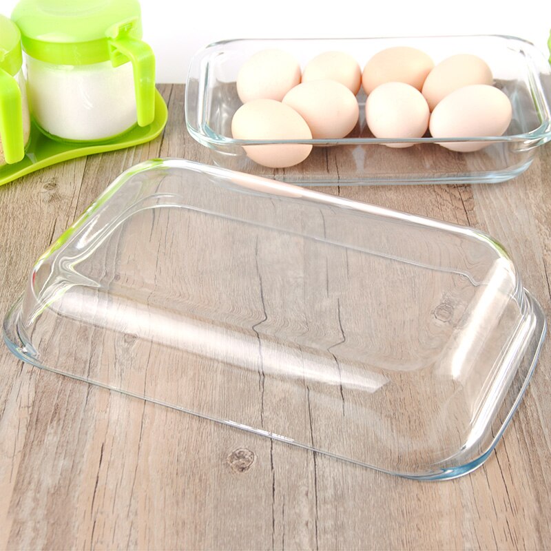 Oven Safe Clear Glass Baking Dish 25.8 x 15.2 cm by HitMyNeed