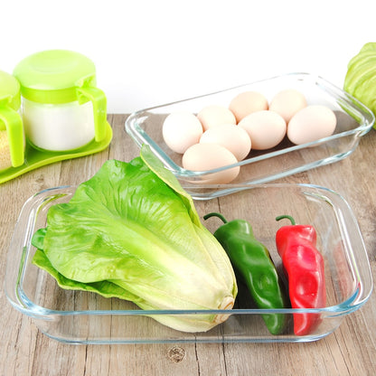Oven Safe Clear Glass Baking Dish 25.8 x 15.2 cm by HitMyNeed