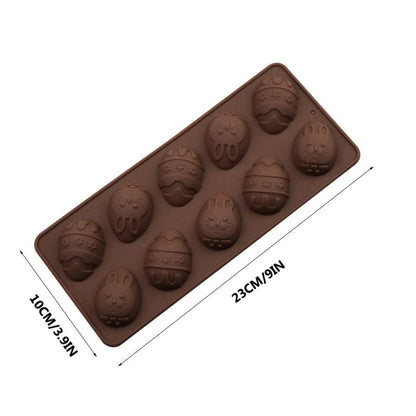 Oven Safe Easter Egg Silicone Mold, 10 Cavity by HitMyNeed