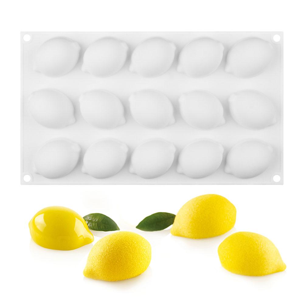 Oven Safe Lemon Silicone Mold, 15-Cavity Tray by HitMyNeed
