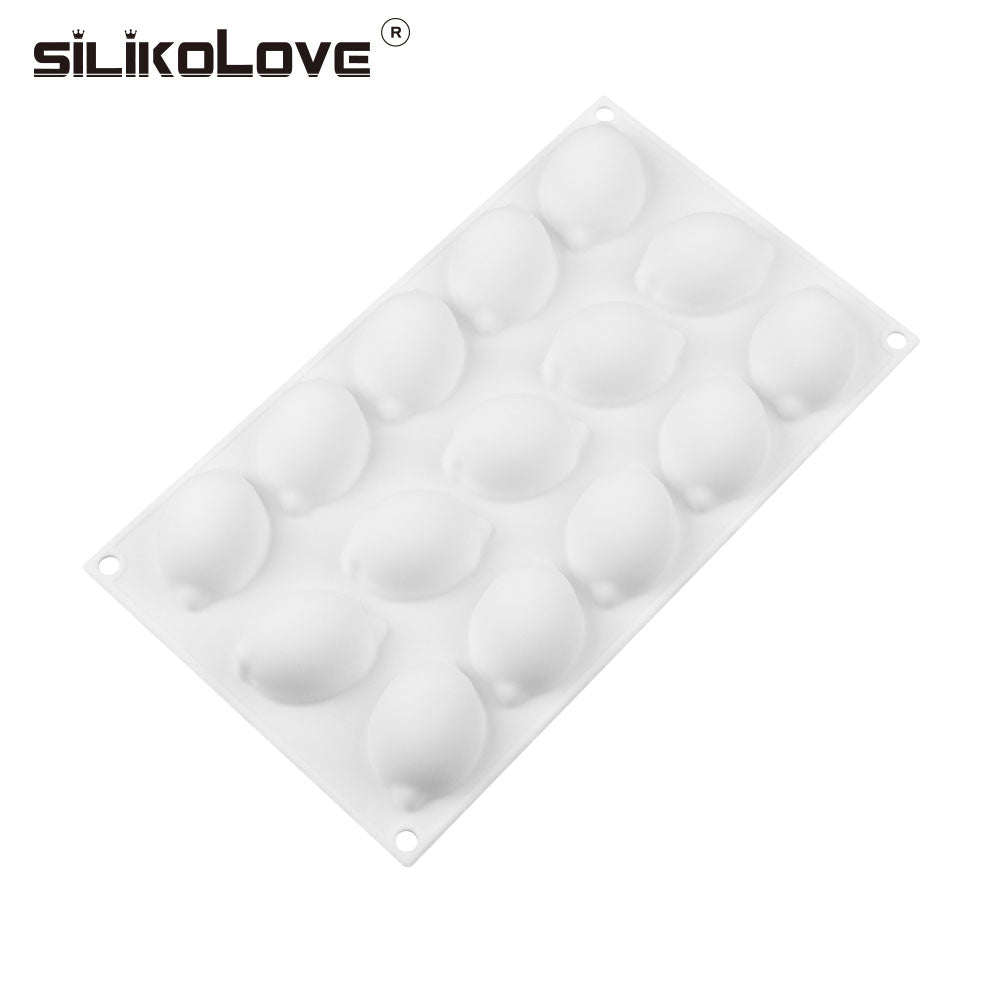 Oven Safe Lemon Silicone Mold, 15-Cavity Tray by HitMyNeed